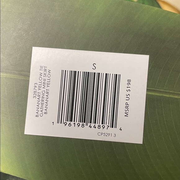 FARM RIO Women's Yellow Bananart Side Bow Mini Skirt Size S (Dirty) - Picture 8 of 10